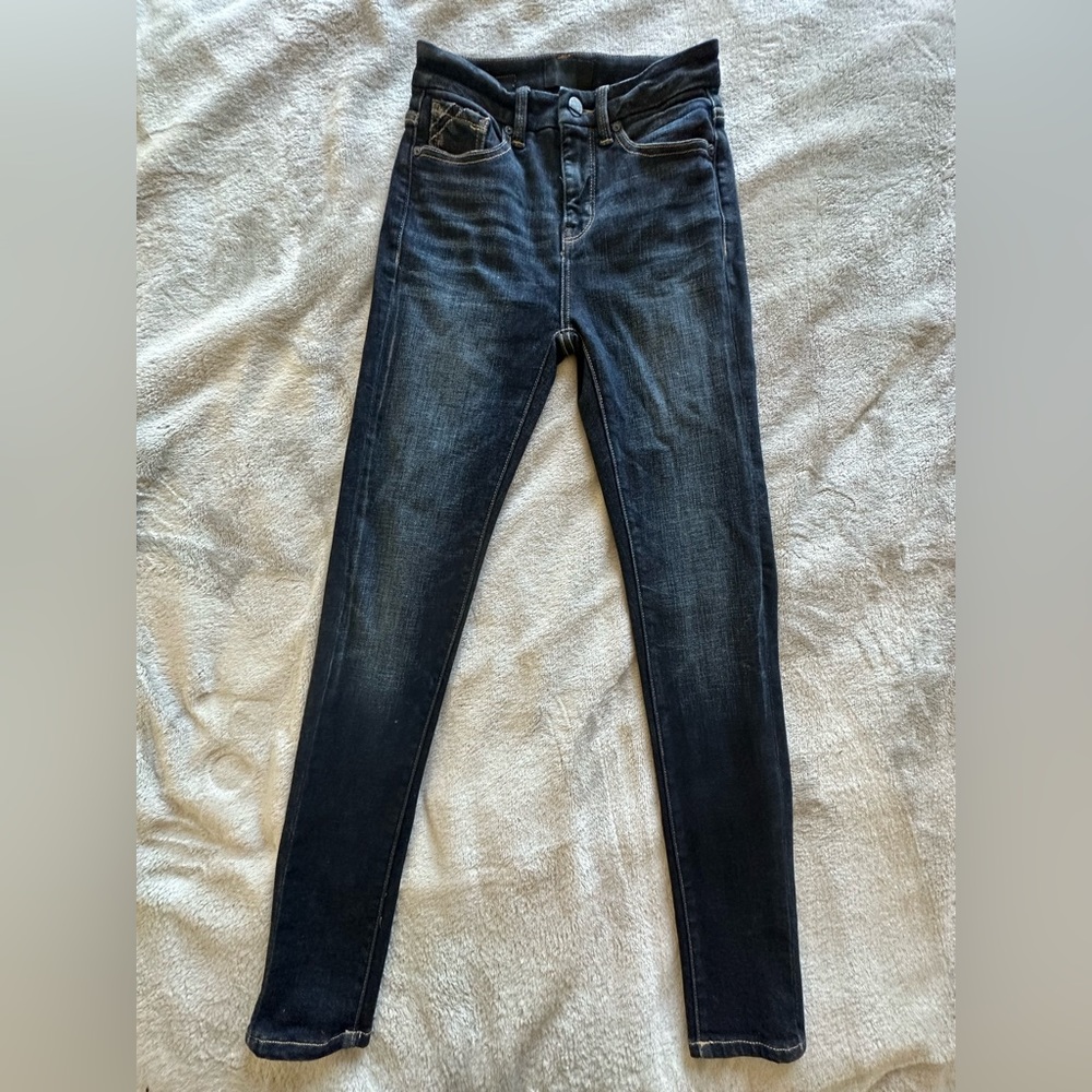 Buckle Black High Waist Skinny Jean